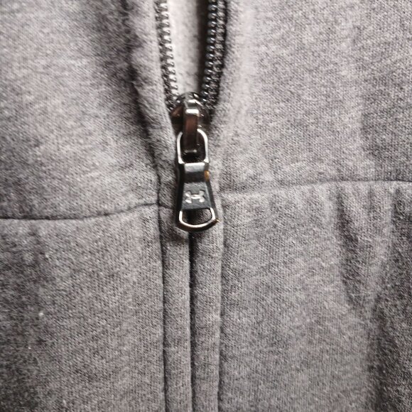 Under Armour Men's Full Zip Hoodie Size M Comfortable Casual Gray Fleece Sweatsh - Picture 8 of 12